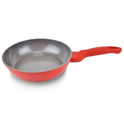 Ametist 26 cm Bakalit Kulp Kırmızı Döküm Tava
