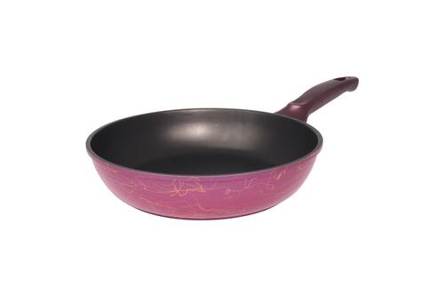 Ametist 26 cm Bakalit Kulp Bordo Döküm Tava
