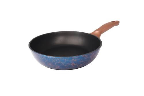 Ametist 26 cm Bakalit Kulp Mavi Döküm Tava