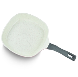 Matrix 28 cm Bakalit Kulp Pembe Döküm Tava